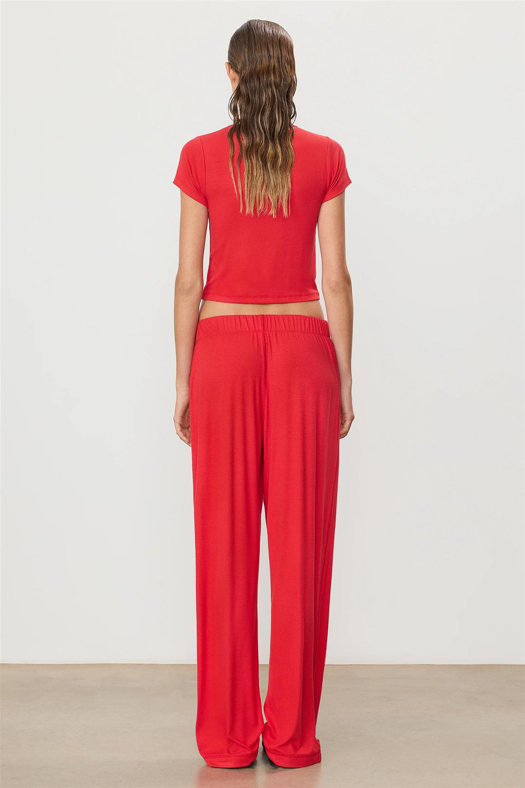 Butter Rib Lounge Pant Rouge