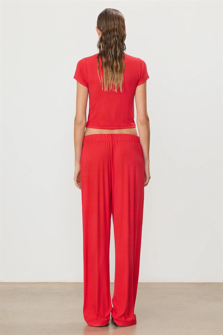 Butter Rib Lounge Pant Rouge