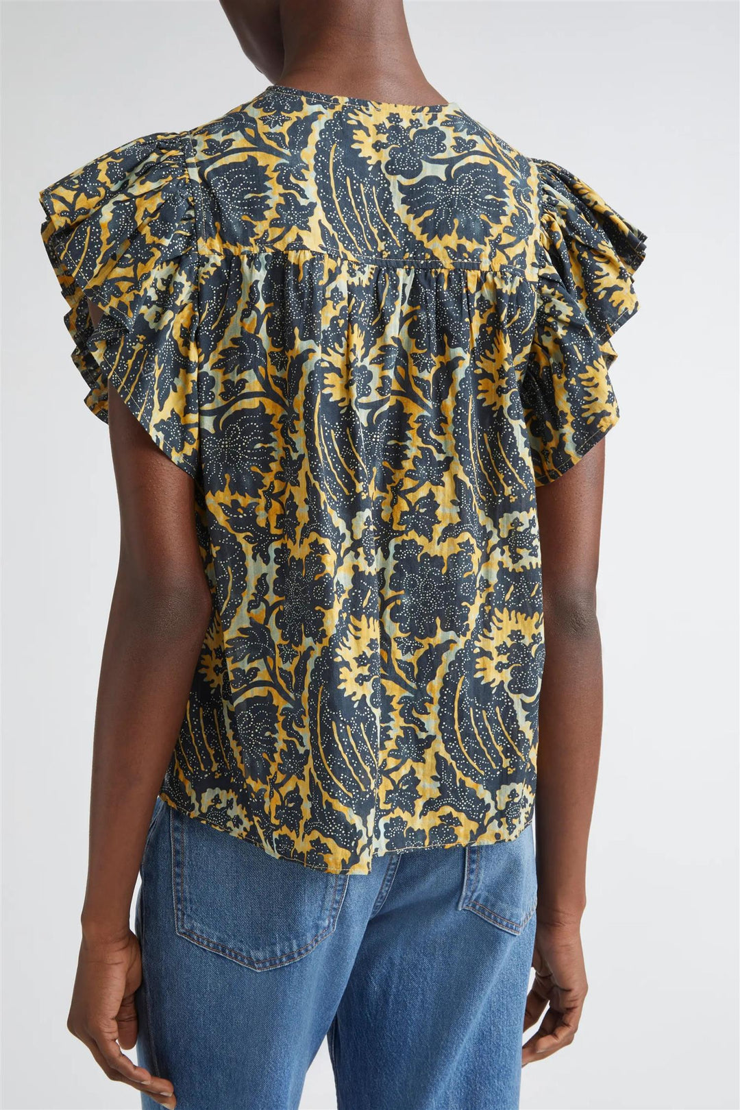 Sienna Flutter Sleeve Top Luna