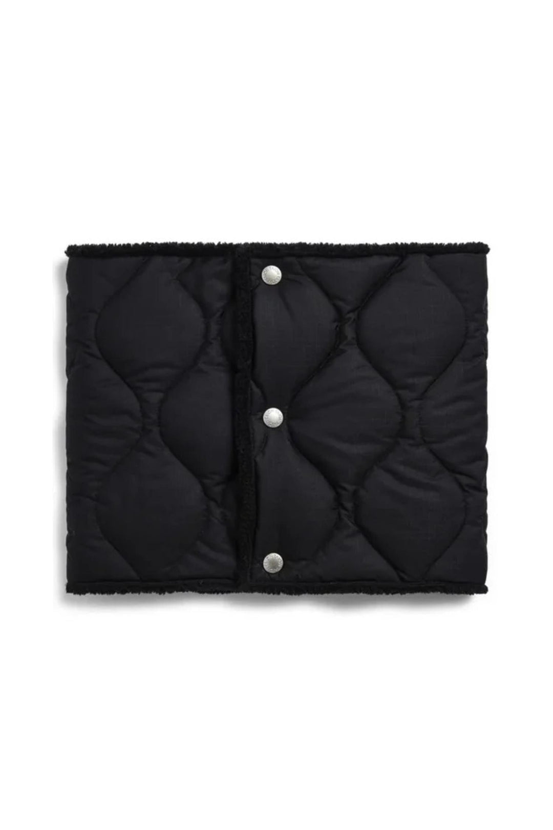 Military Reversible Down Neck Warmer Black