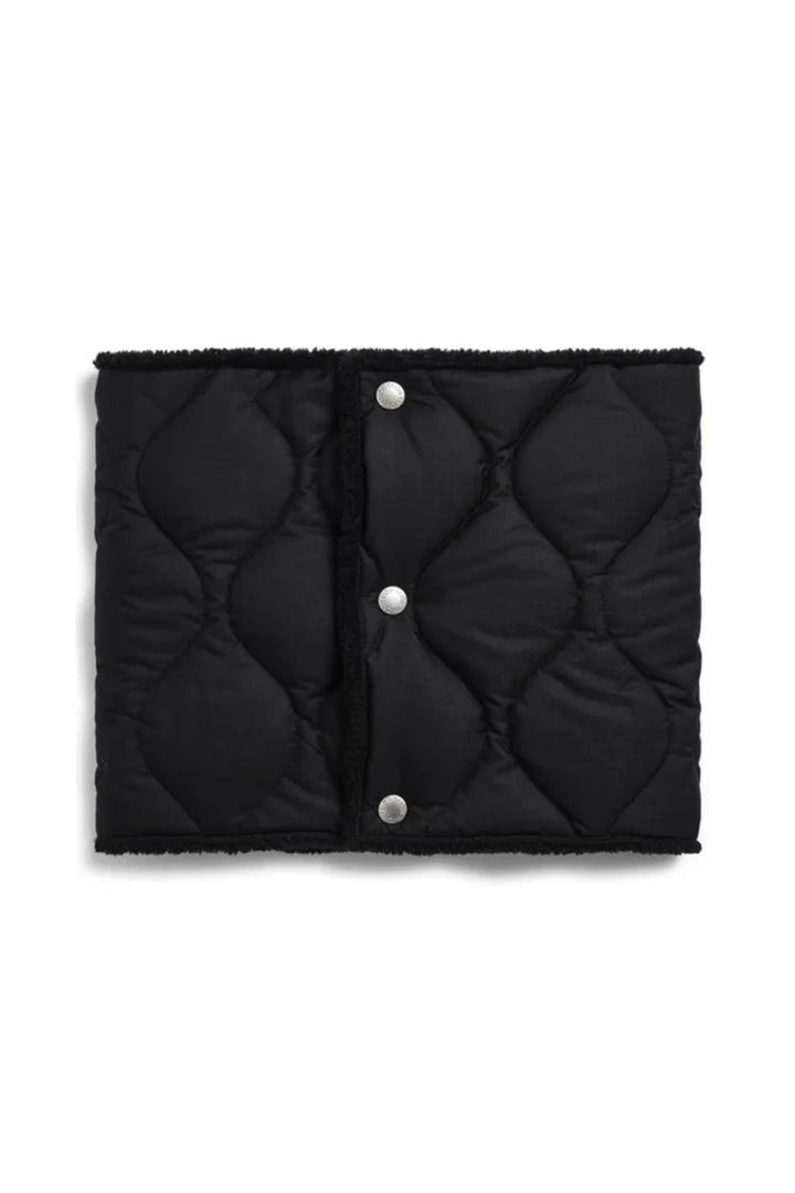 Military Reversible Down Neck Warmer Black