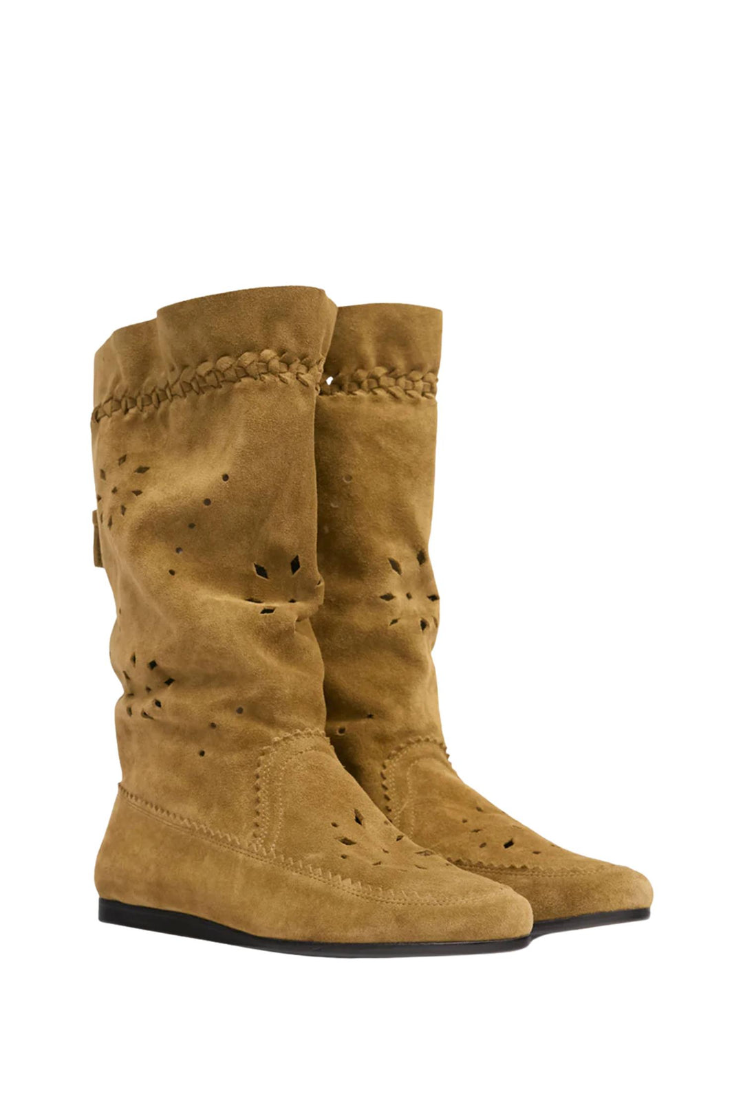 Welky Suede Boots Taupe