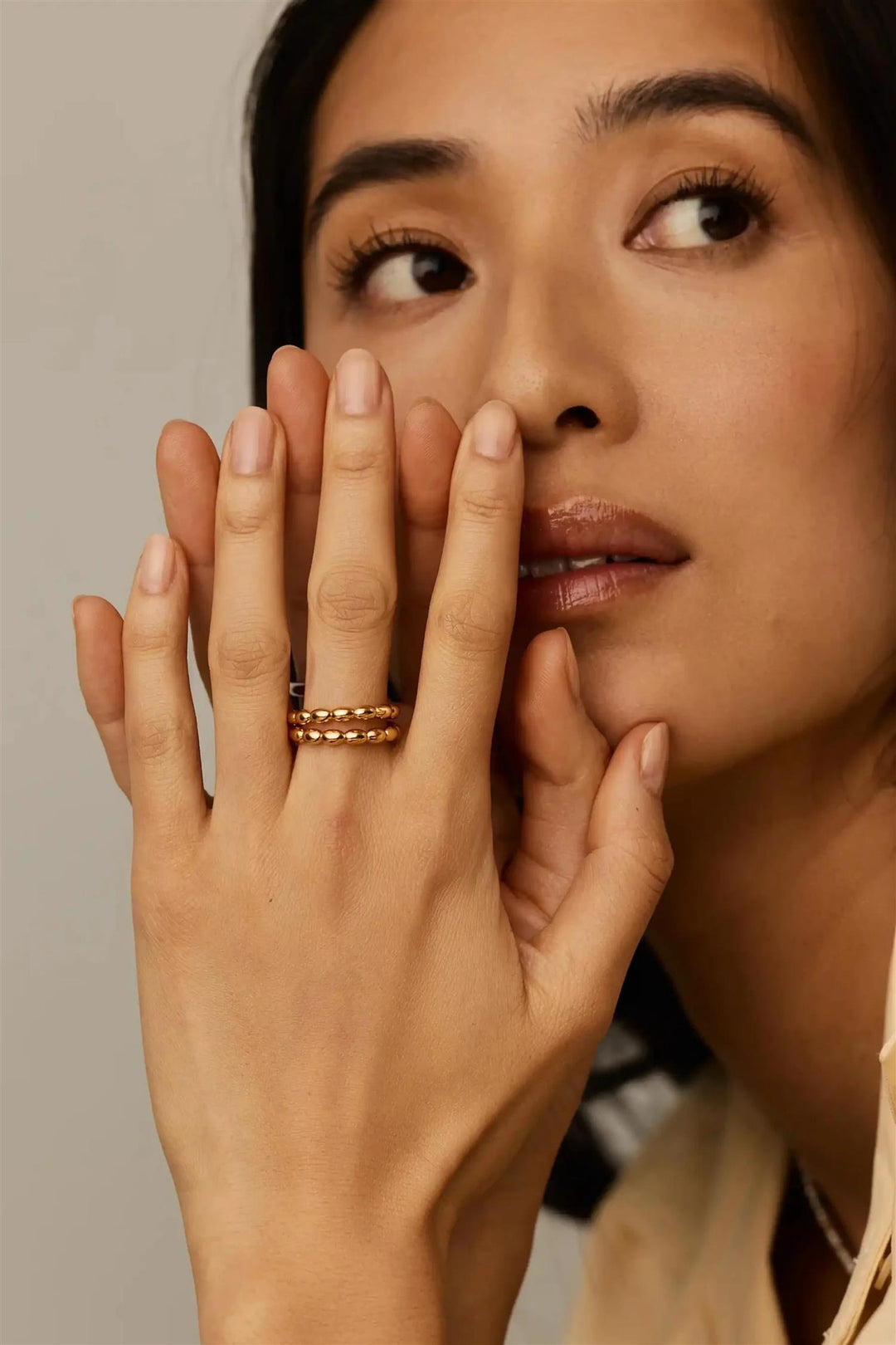 Molten Olive Stacking Ring