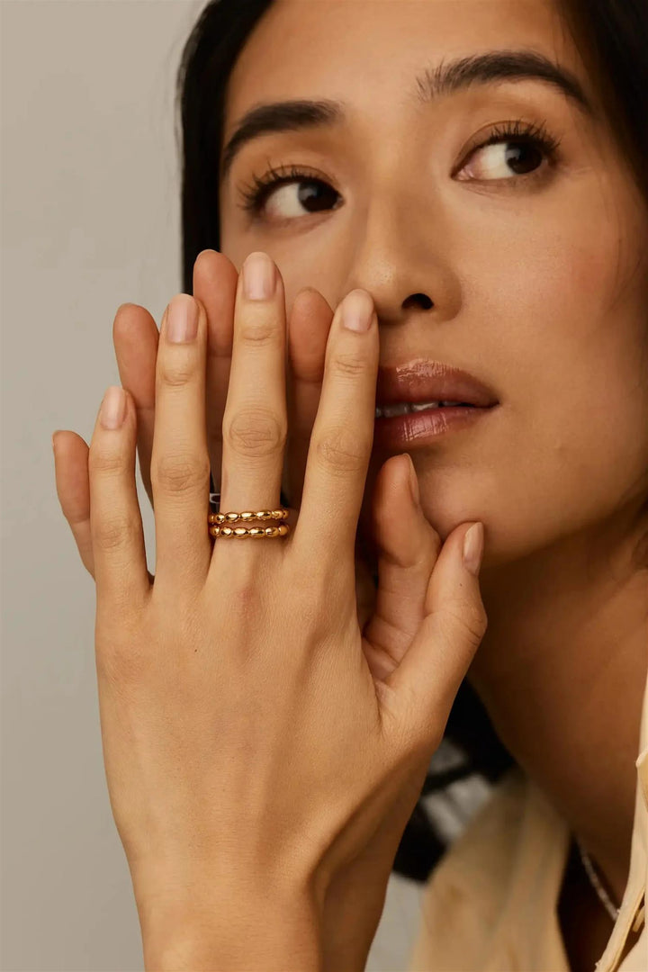 Molten Olive Stacking Ring