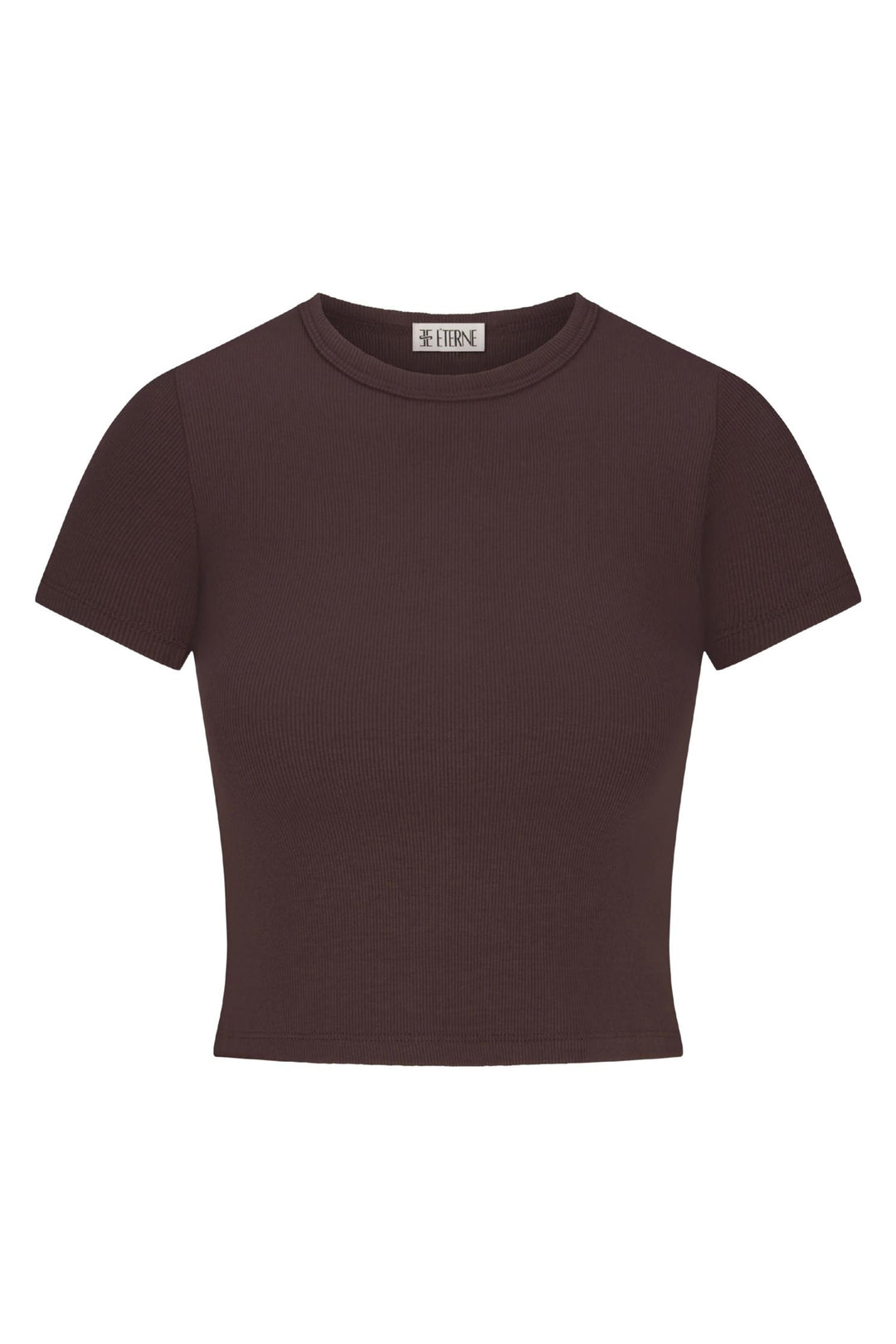 Butter Rib Short Sleeve Baby Tee Espresso