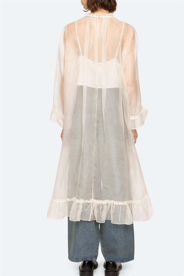 Cornelia Solid High Low Top Cream