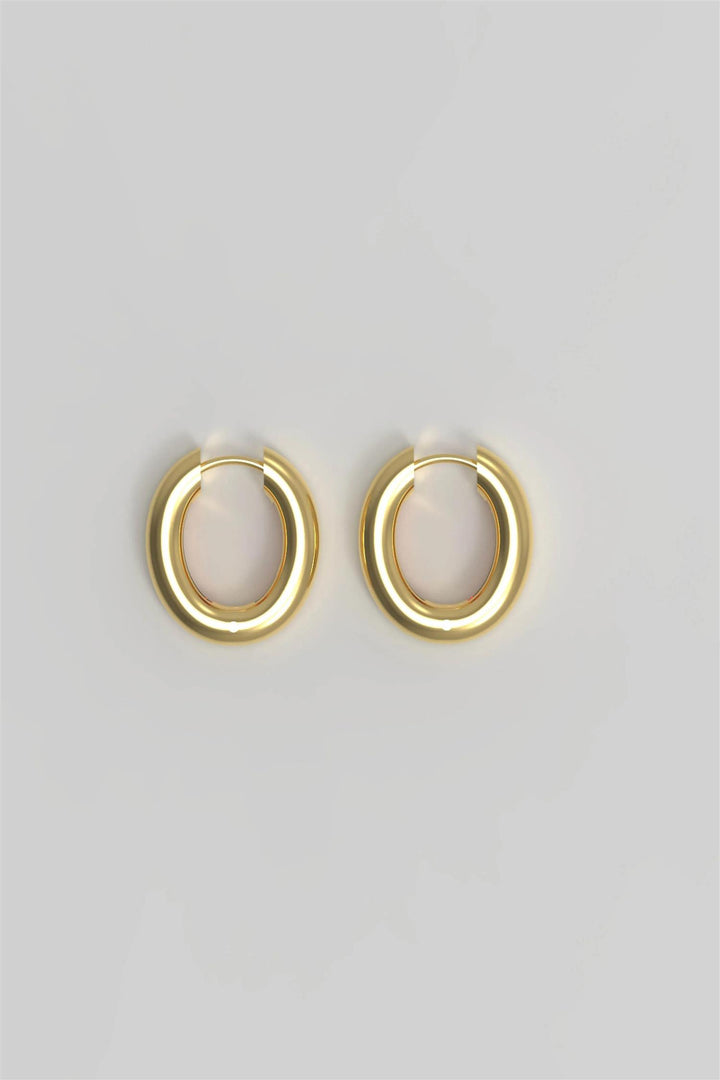 Chunky Hoop Medium Plated