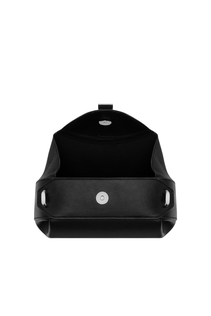 Oyster Clutch Mini Smooth Leather Black