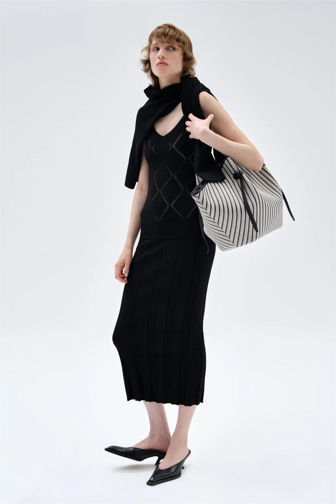 XL Mochi Striped Woven Canvas