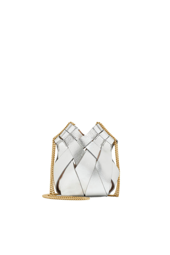 Mini Charlotte Crossbody w/Chain Platinum