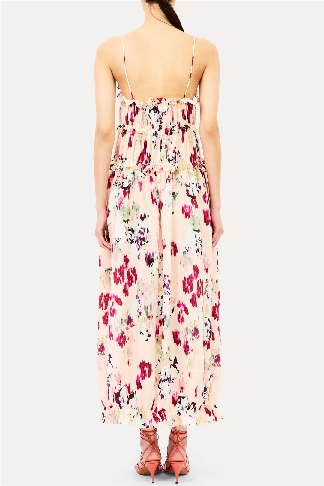 Clove Cami Silk Dress Summer Garden