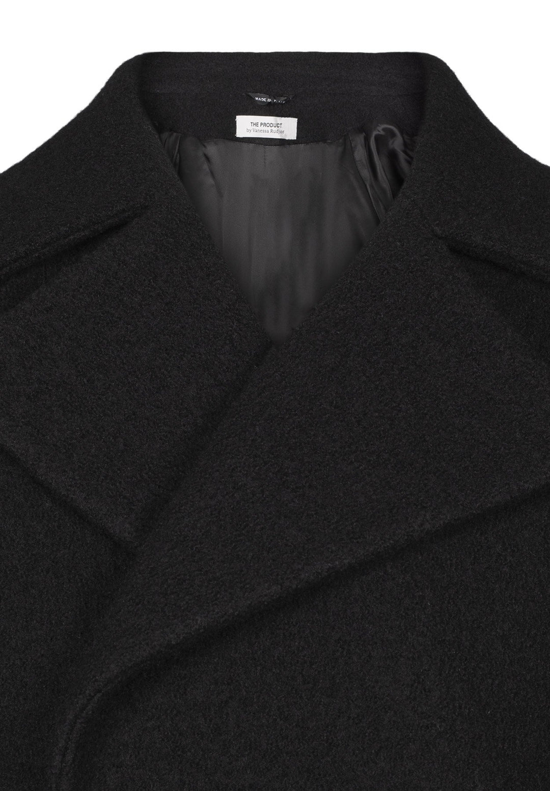 Wool Coat Long Black