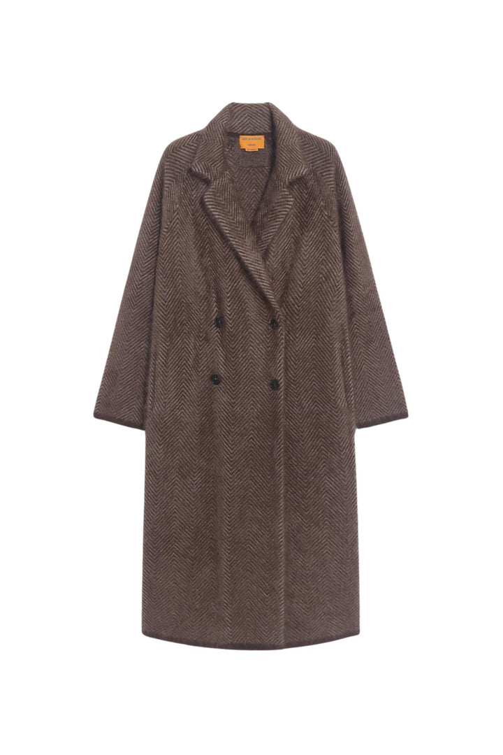 Grizzly Double Breasted Coat Chestnut/Taupe