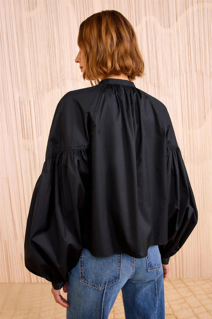 Rowena Long Sleeve Blouse Black