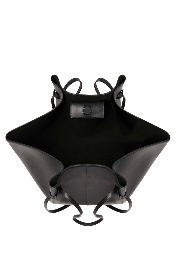 Large Mochi Smooth Leather Black