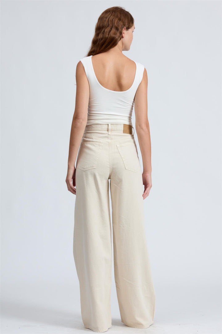 Featherweight Sofie Wide Leg Sandstone