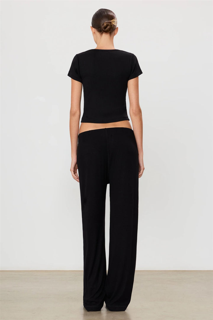 Butter Rib Lounge Pant Black