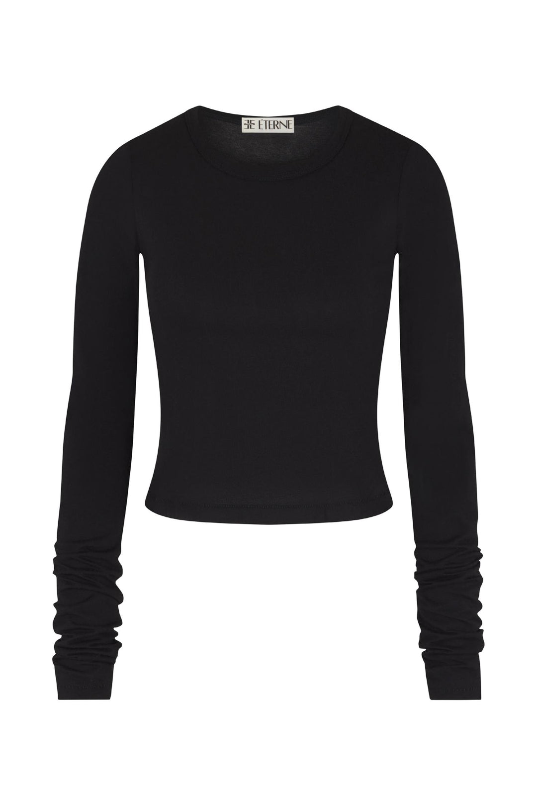 Long Sleeve Baby Tee Black