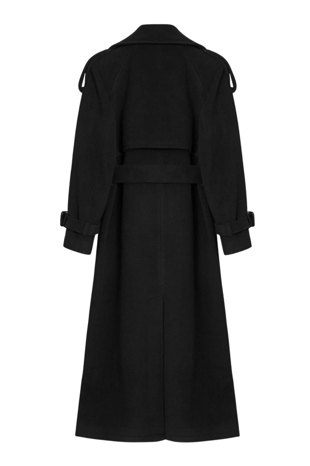 Wool Trench Coat Black
