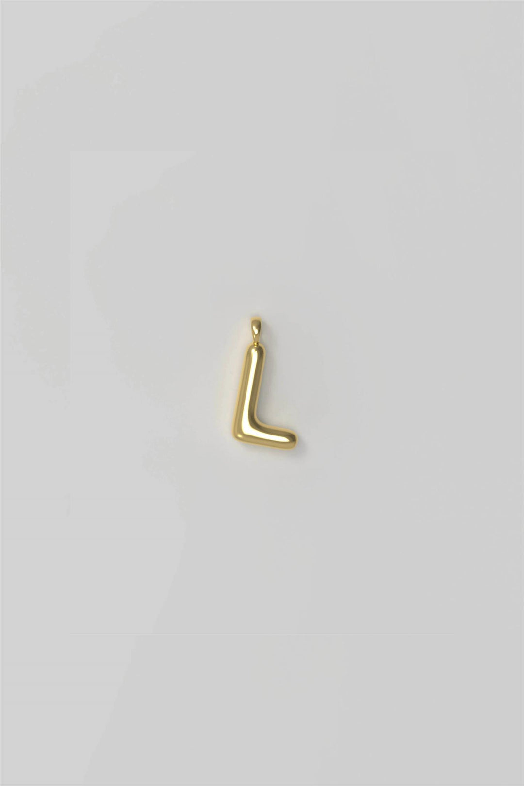 Letter Charm Small Plated