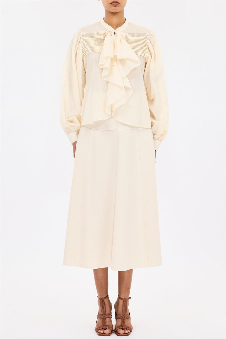 Riko Ruffle Blouse Cowire