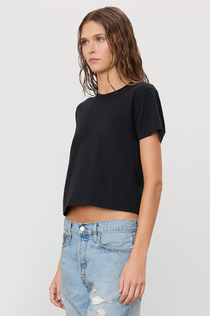 Short Sleeve Boxy Tee Black