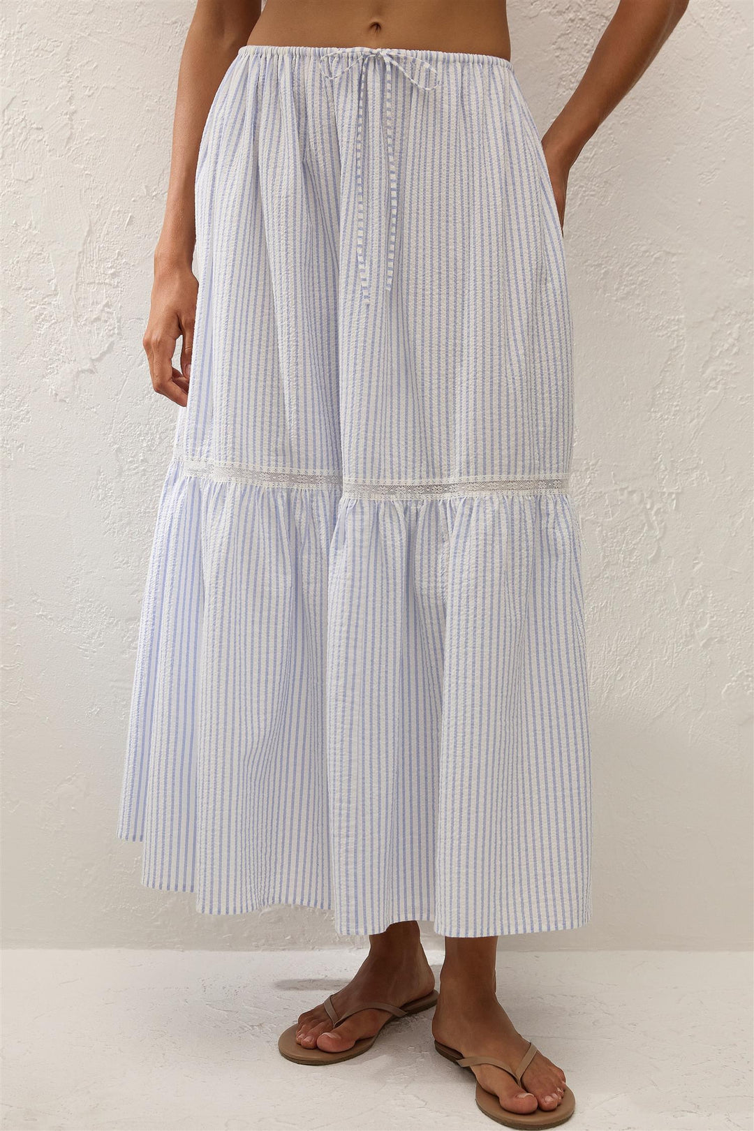 Venta Skirt Carmen Stripe Light Blue