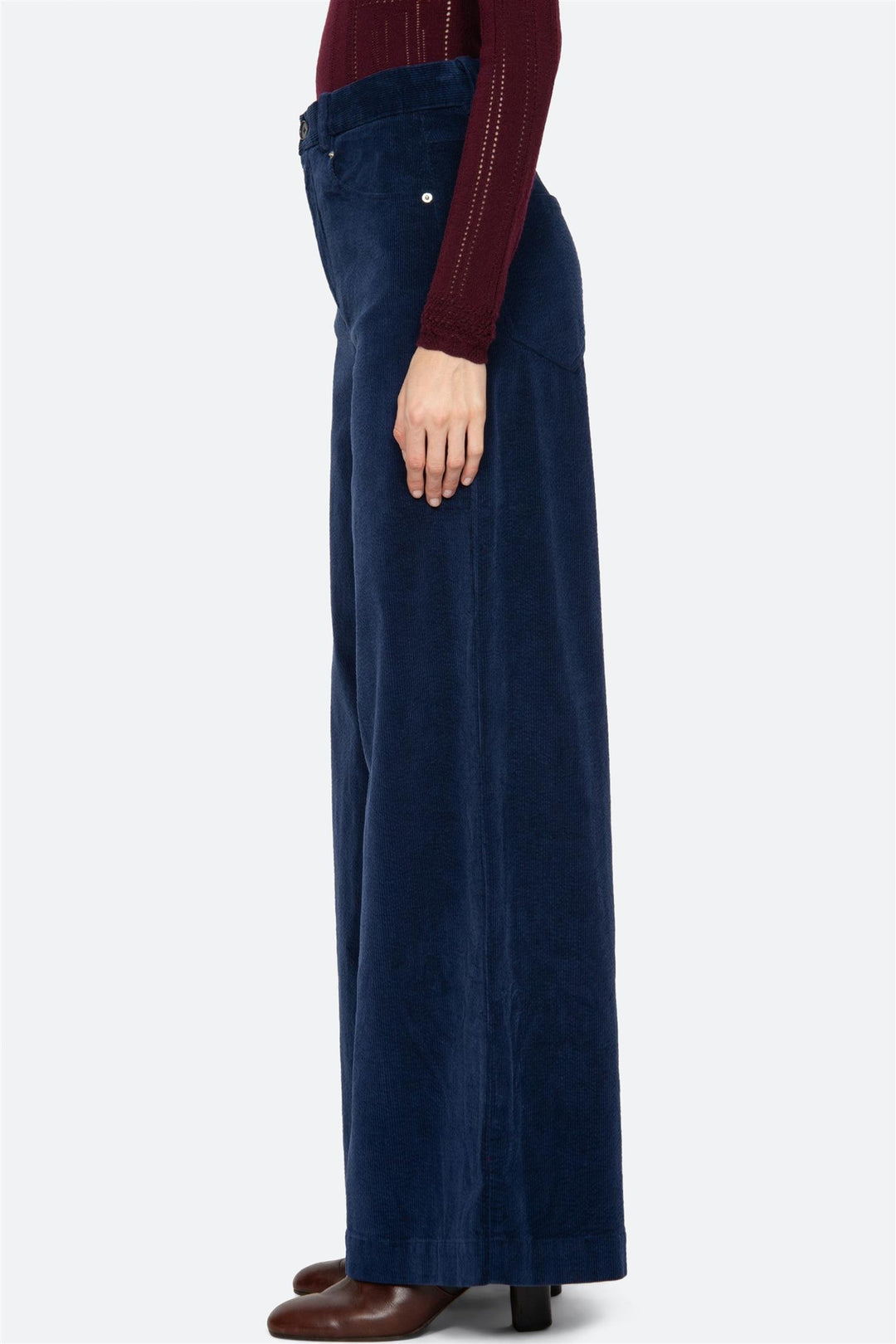 Carine Corduroy Trousers Blue