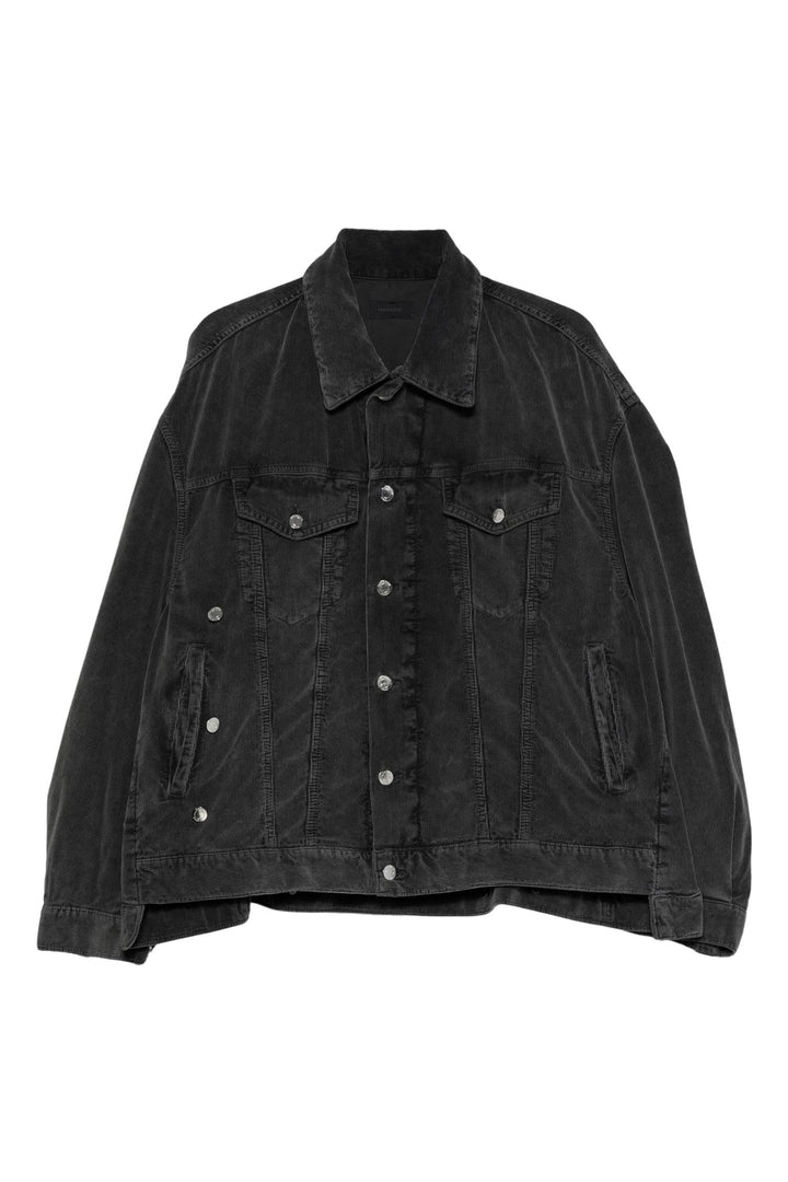 New Janet Velvet Pier Jacket Black