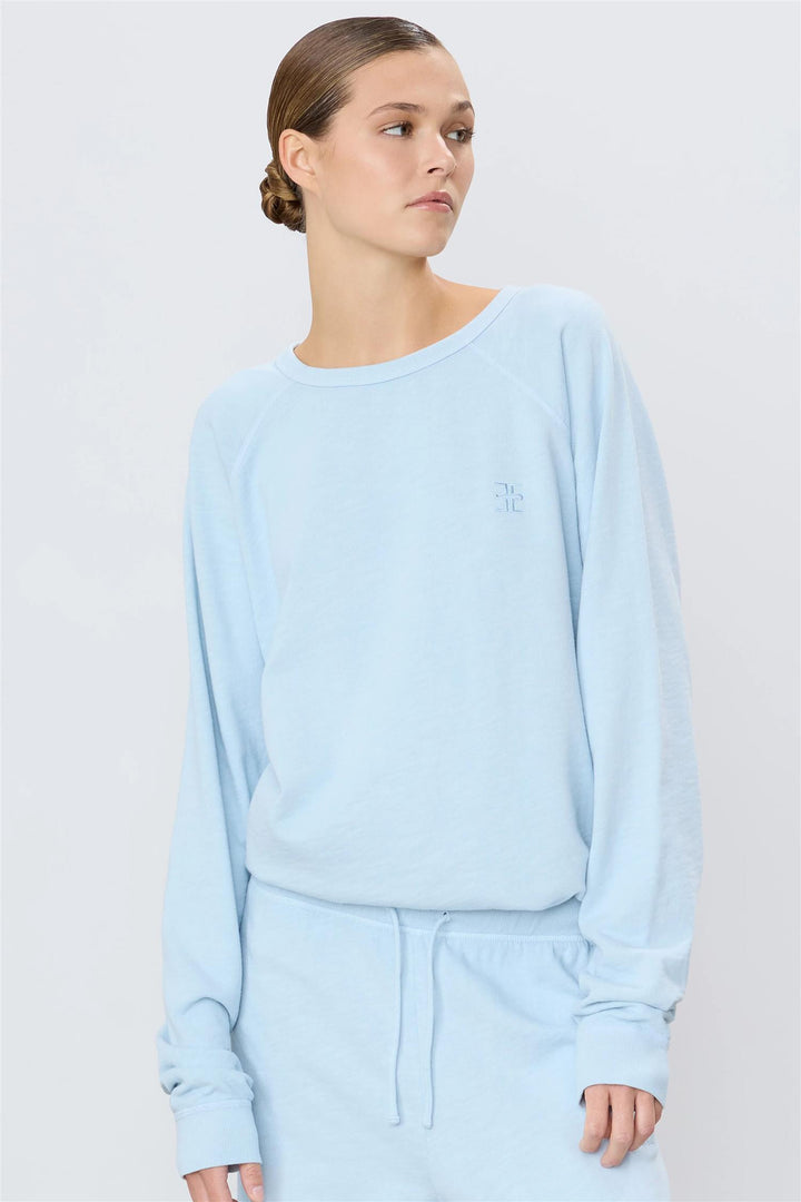 Oversized Raglan Sweatshirt Dusty Blue