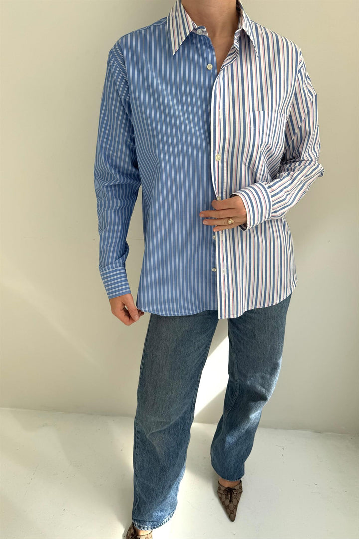 Contrasted Shirt CMS395 Size 36