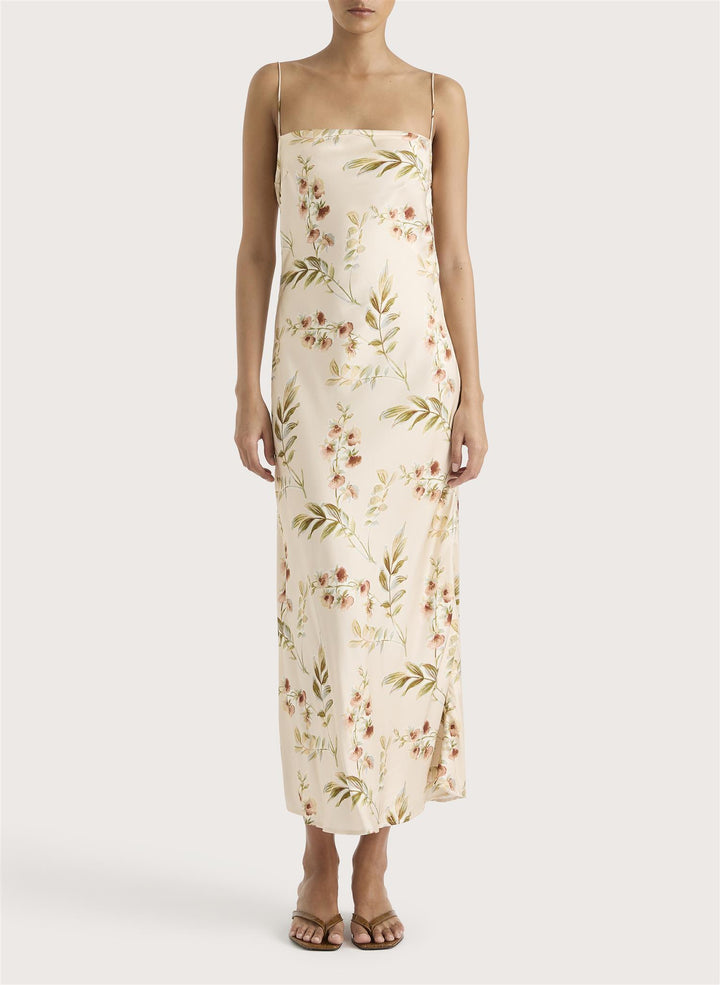 Yolaine Midi Dress Jardin Floral Blush