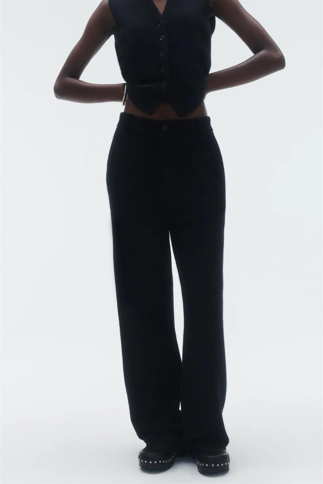 Tailored Cashmere Pant Black