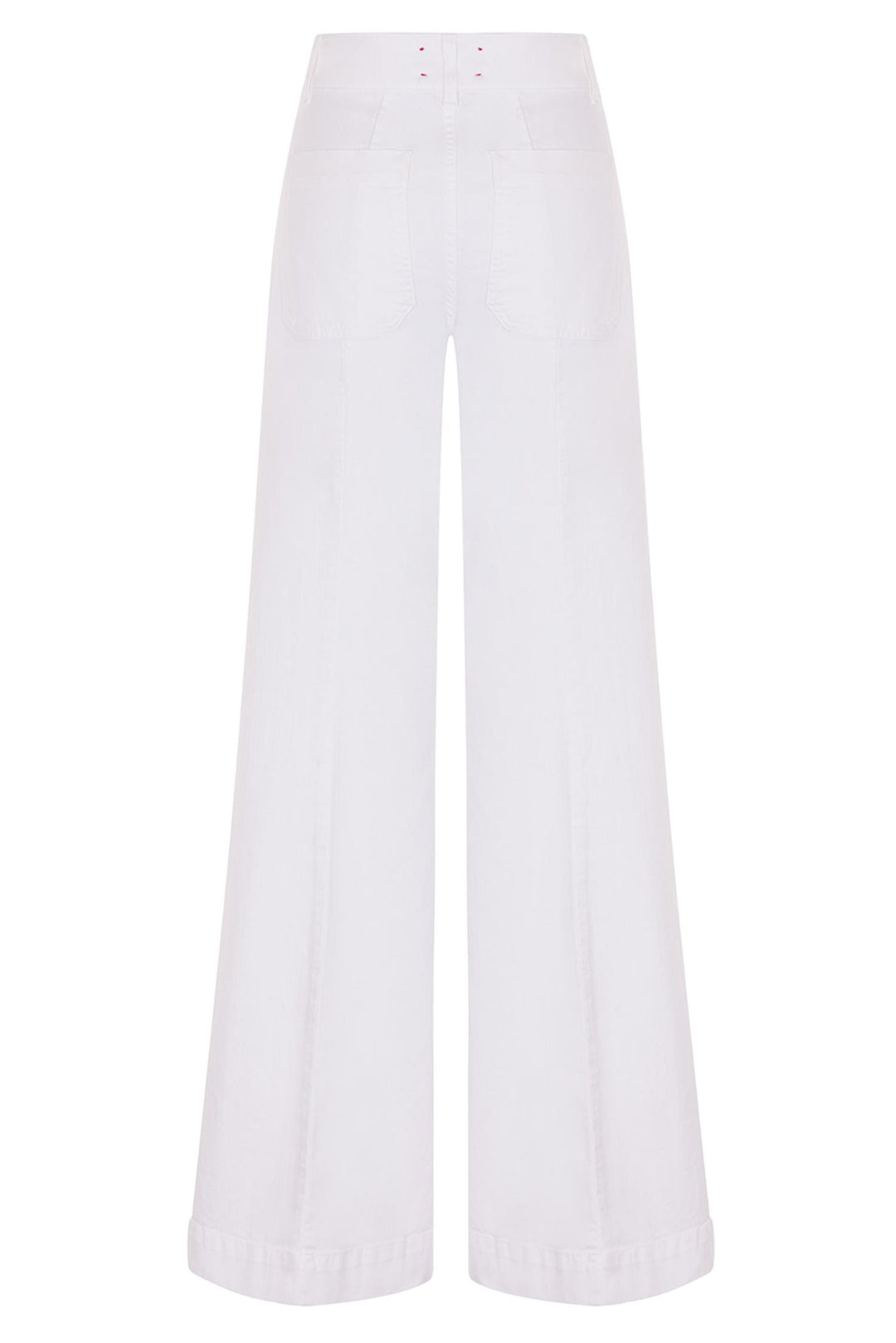 Jane Wide-Leg Trousers White