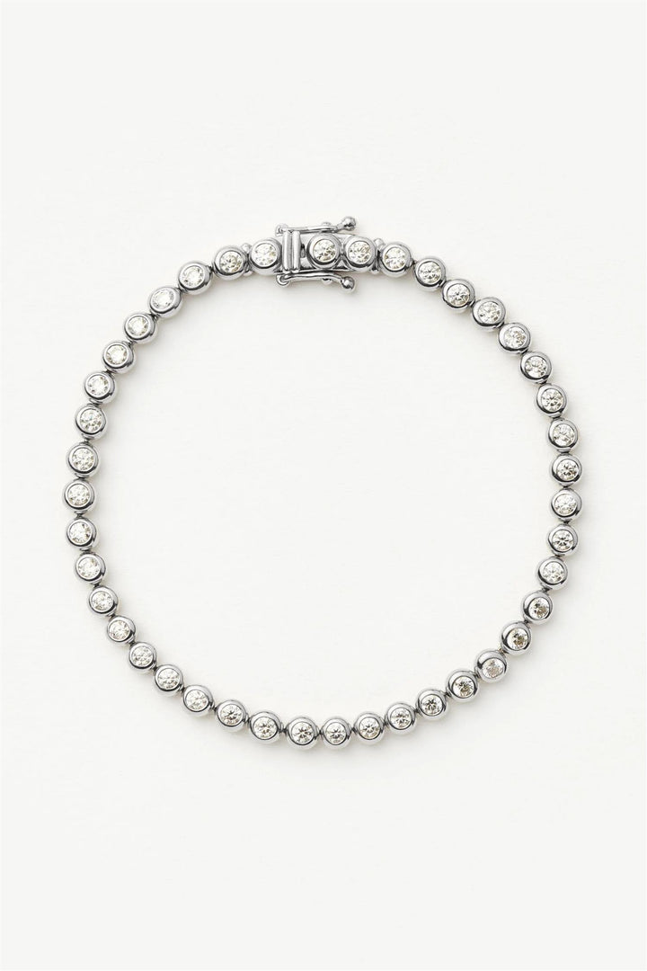 Tennis Round Bracelet Silver
