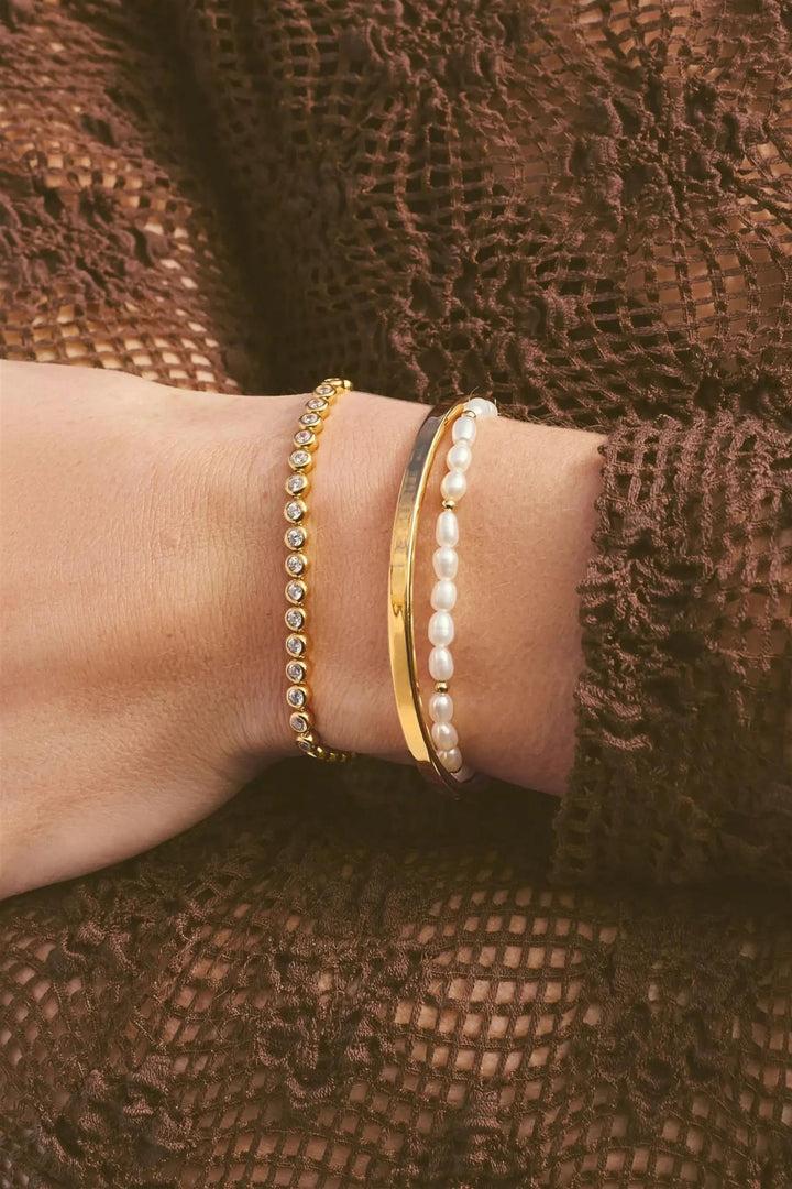Tennis Round Bracelet Gold