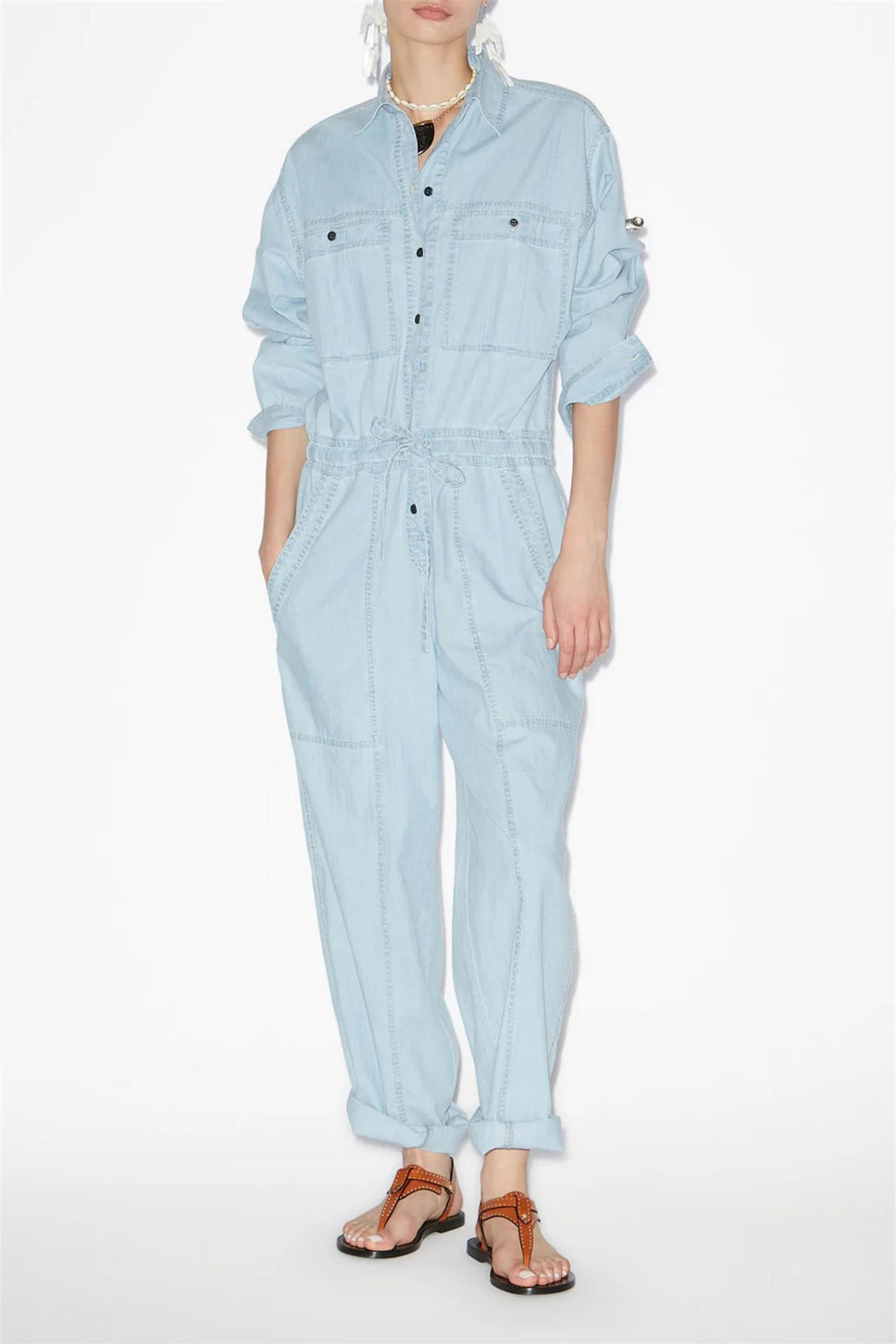 Valena Jumpsuit Light Blue