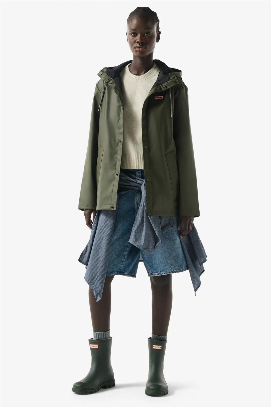 Izzy PU Hooded Jacket Kambaba