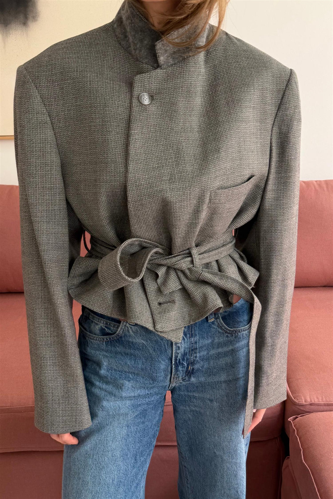 Belted Cropped Blazer BCB1325
