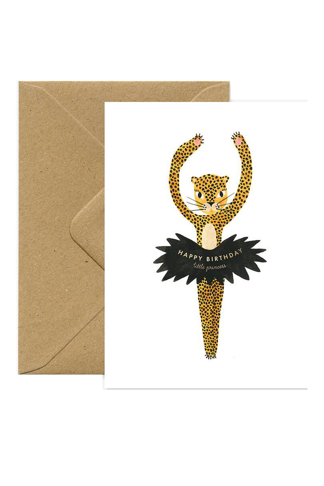 Leopard Ballet Birthday Card