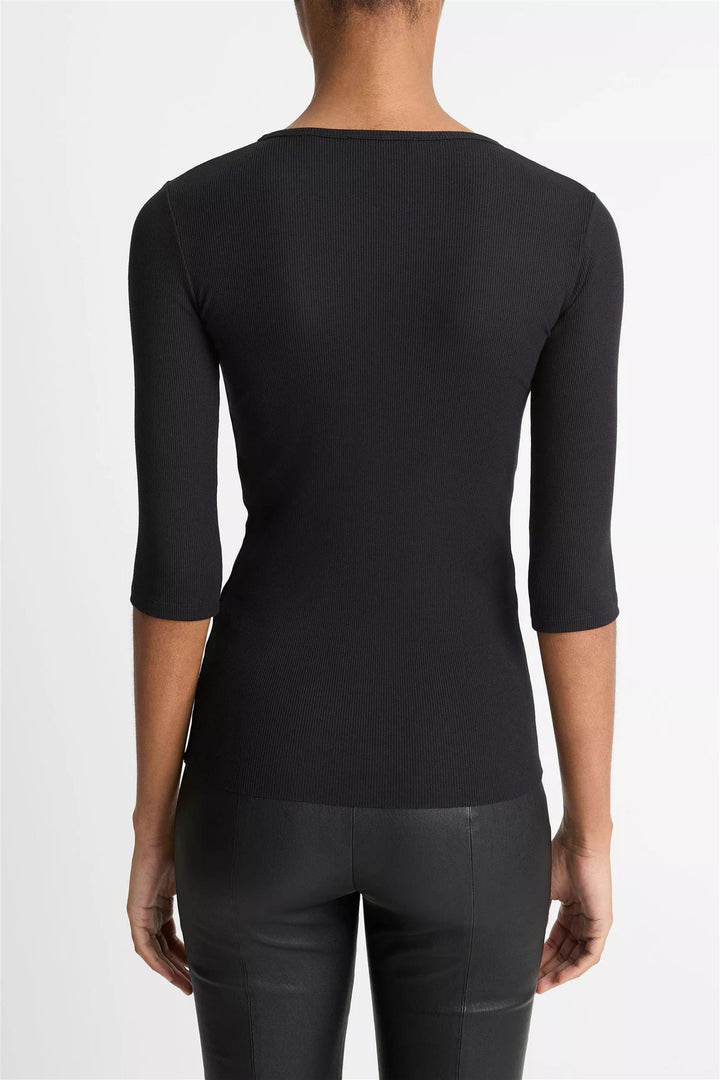 Elbow Sleeve Crew Black