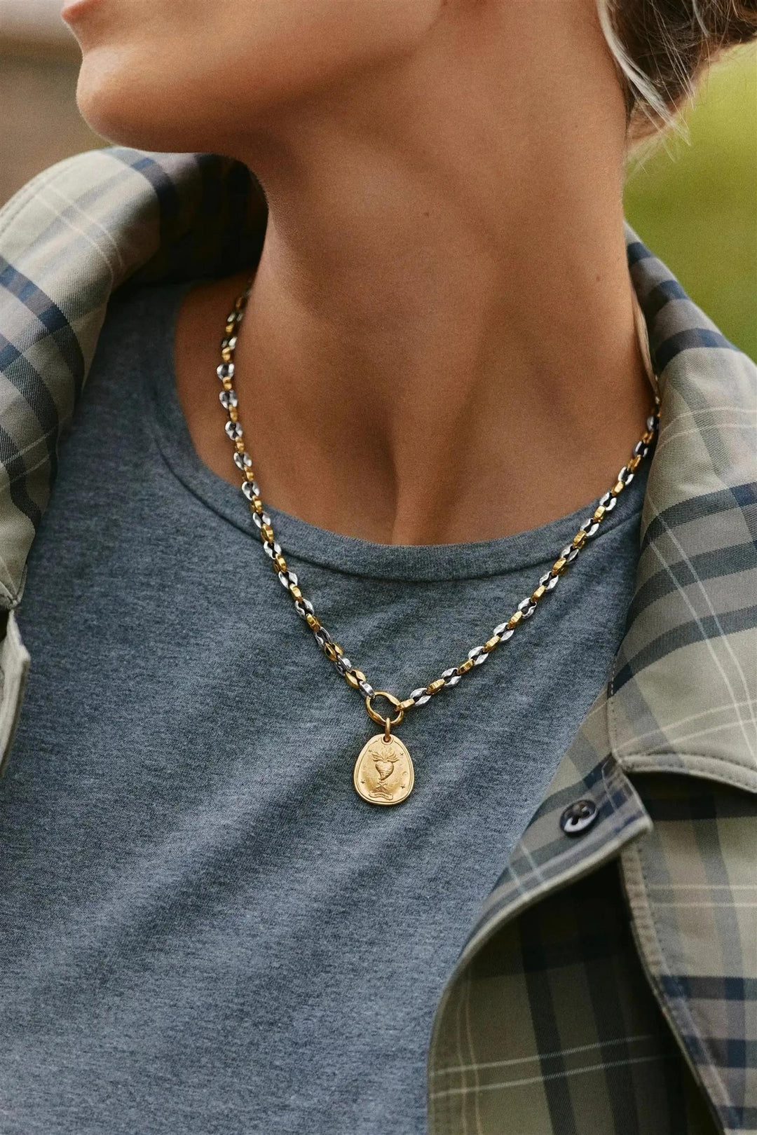 Mariner Chain Necklace Silver/Gold