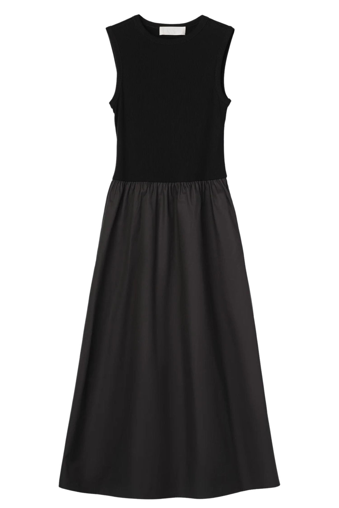 Drop Waisted Dress Jet Black