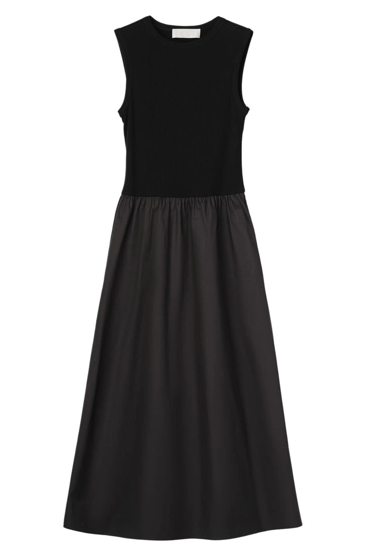 Drop Waisted Dress Jet Black
