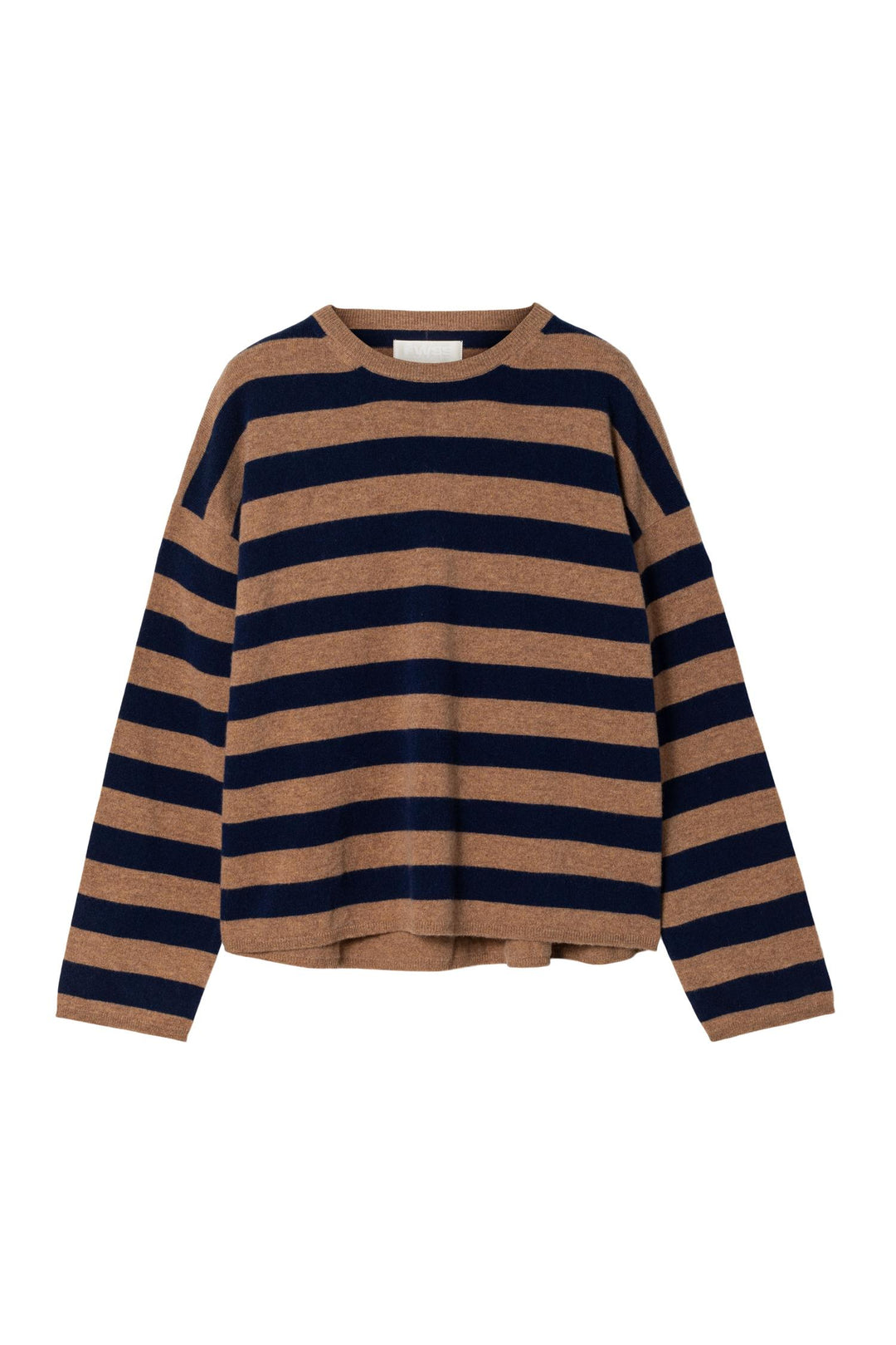 Toulon Sweater Praline Navy Stripe