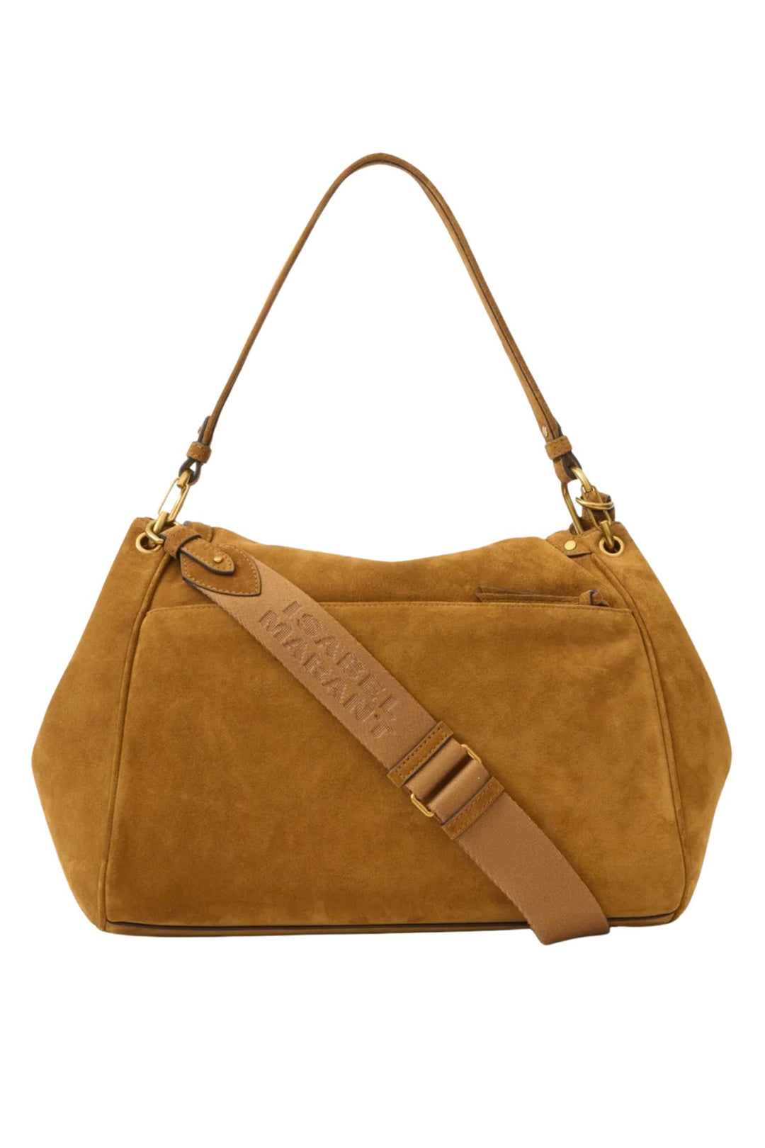 Chany XL Suede Bag Cognac