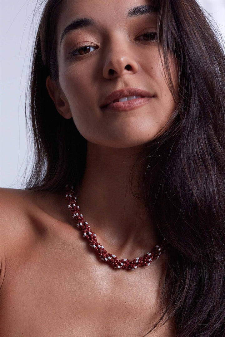 Rodeo Necklace Deep Burgundy