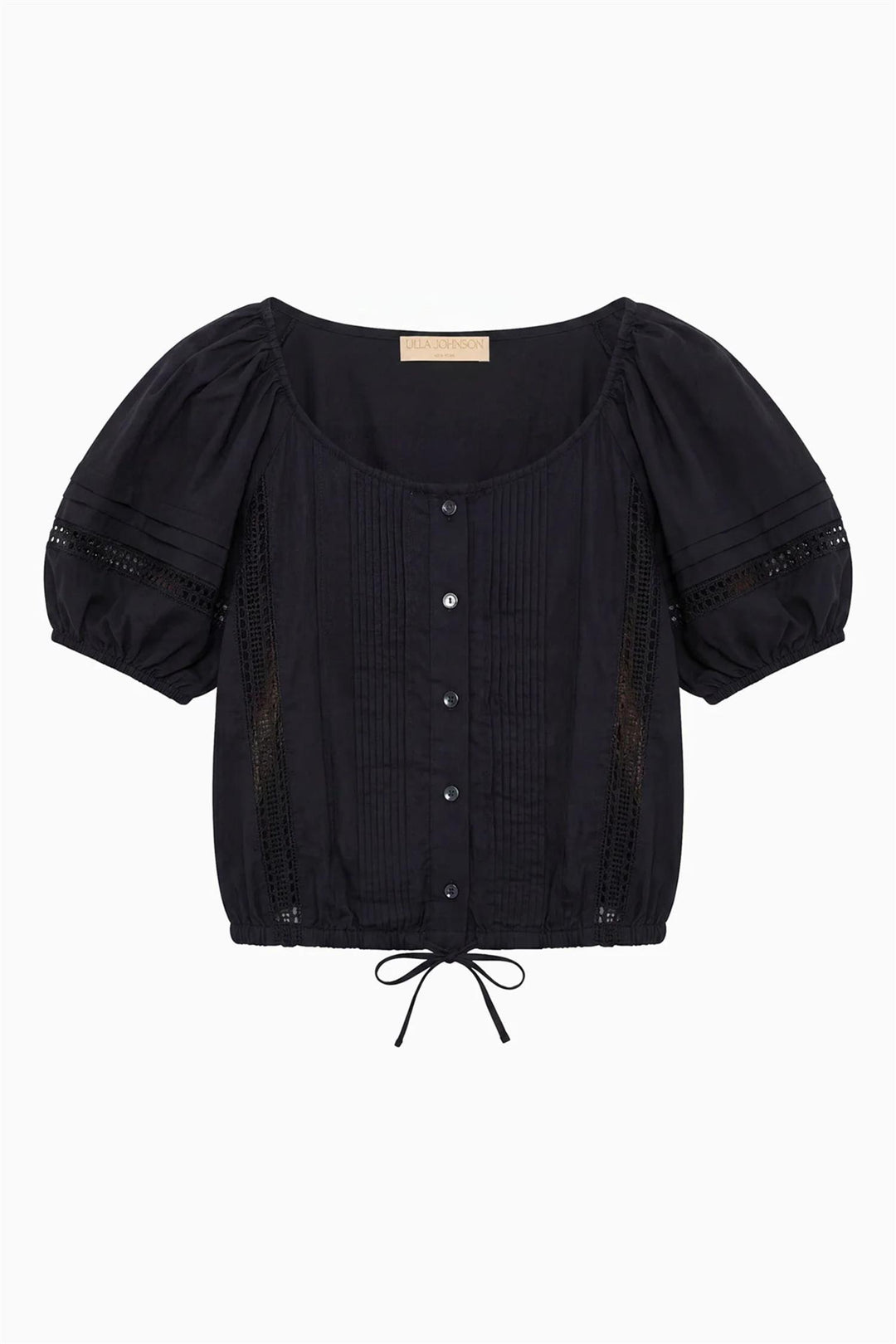 Clara Short Sleeve Top Noir