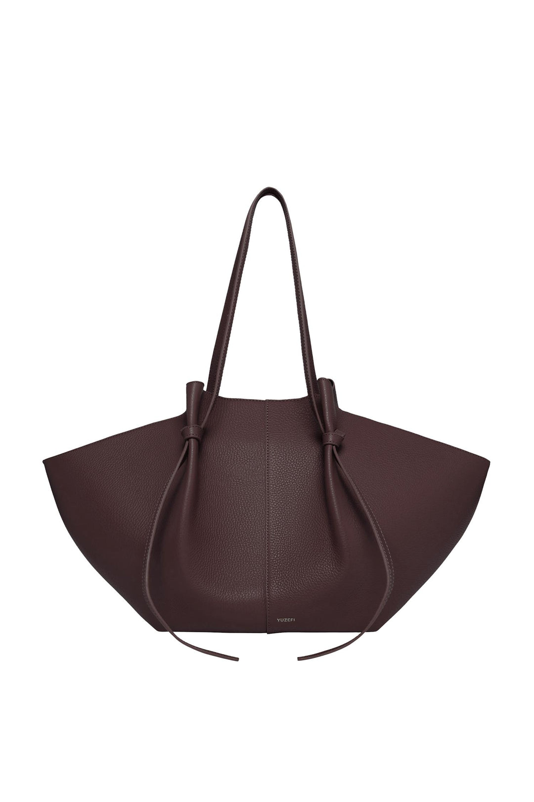 Large Mochi Pebble Grained Leather Cassis