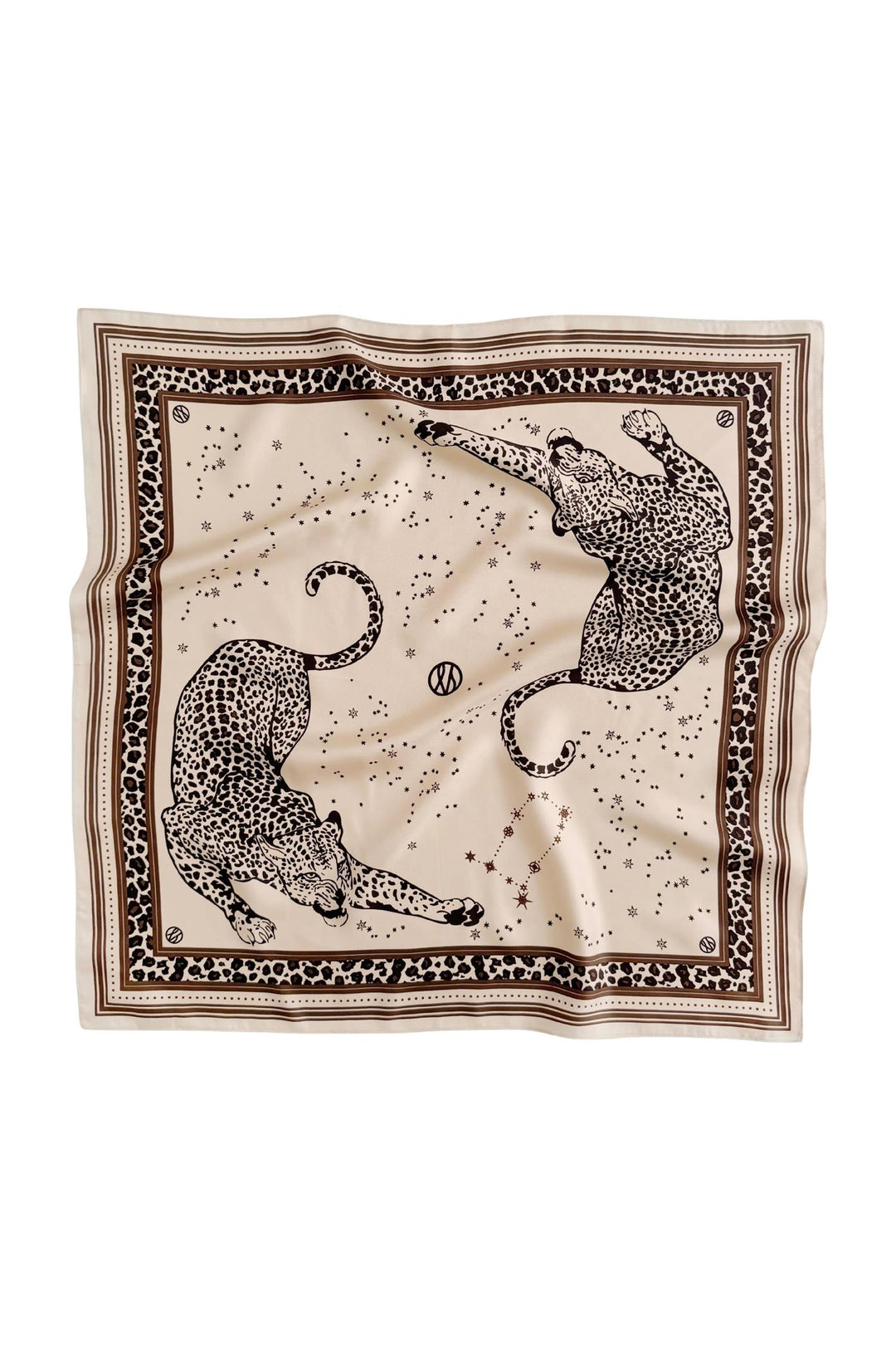 Gemini Scarf 65 cm. Sand & Mocha Mousse